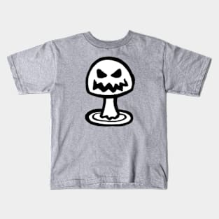 Angry Shroom - Black and White Kids T-Shirt